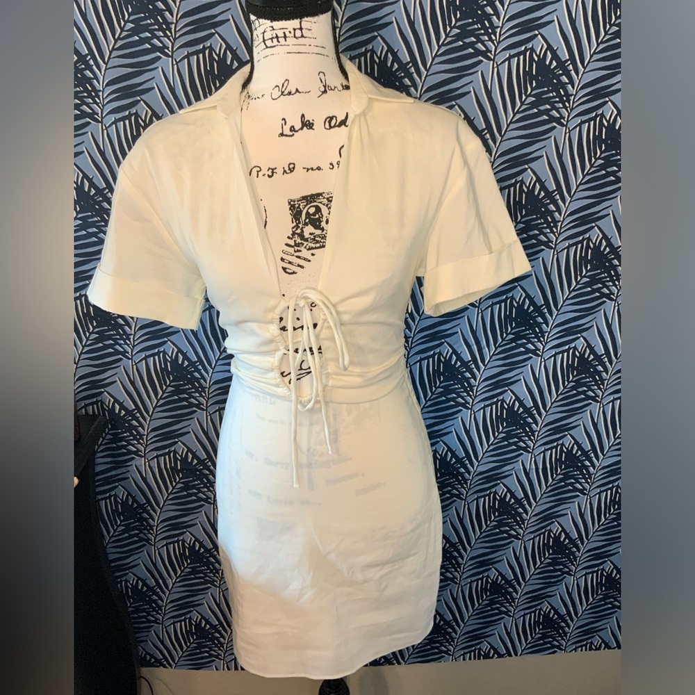 #36 NWT Zara White Dress XS